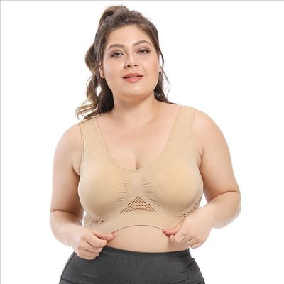 요가 스포츠 큰 숙녀 브래지어 44C 44D 3XL 4XL 면 레이스 속옷