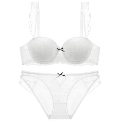 80B 85C 90B 90C 흰색 초박형 투명 브래지어 XXXL 숙녀 Underwired 비 패딩 브래지어