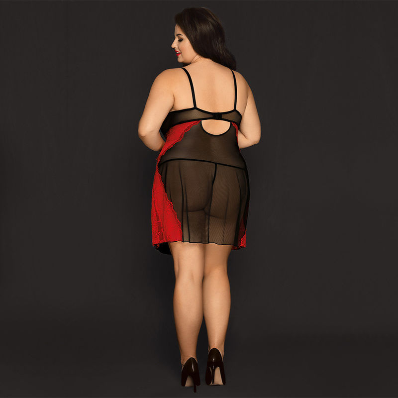 슬리핑 투명 레이스 잠옷 베이비돌 슈미즈 잠옷 70kg