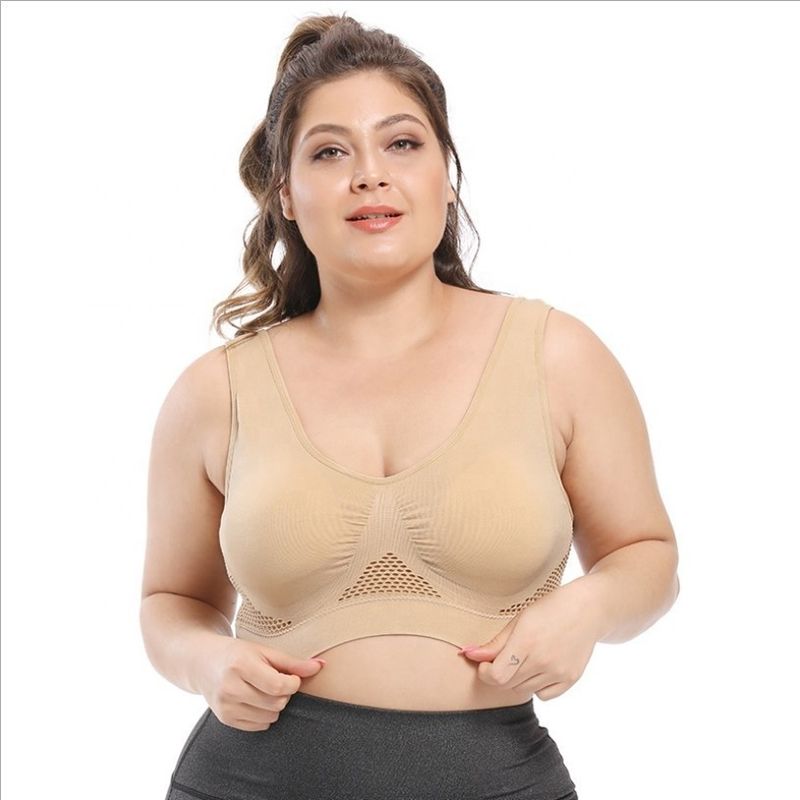 요가 스포츠 큰 숙녀 브래지어 44C 44D 3XL 4XL 면 레이스 속옷