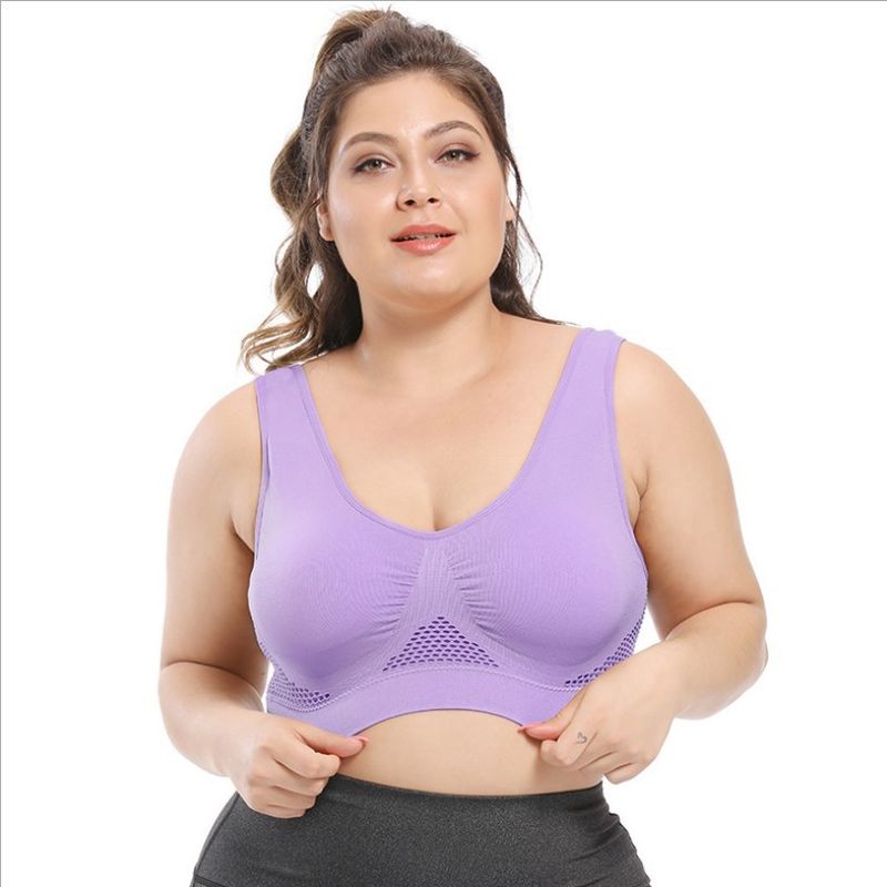 요가 스포츠 큰 숙녀 브래지어 44C 44D 3XL 4XL 면 레이스 속옷