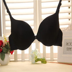 나일론 면 32a 38A 섹시한 여성 브래지어 일반 염색 전면 폐쇄 브래지어 전체 컵