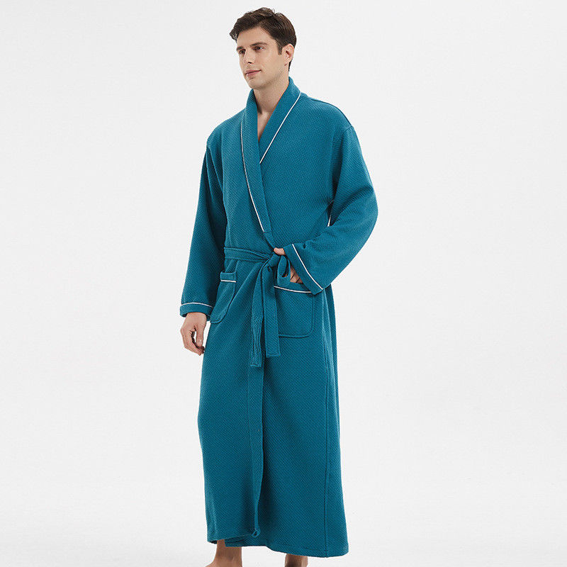 플러스 남자를 위한 Loungewear 망 잠옷 단단한 면 직물 따뜻한 Pjs