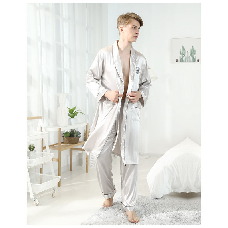 잠옷 망 여름 Pj는 실크 새틴 망 면 여름 잠옷을 놓습니다